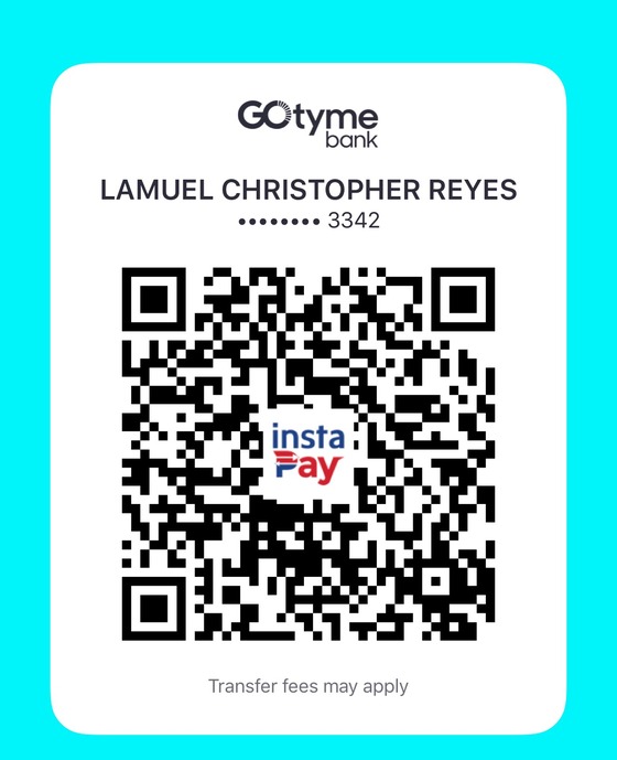 GoTyme Bank InstaPay QR code, tap to enlarge